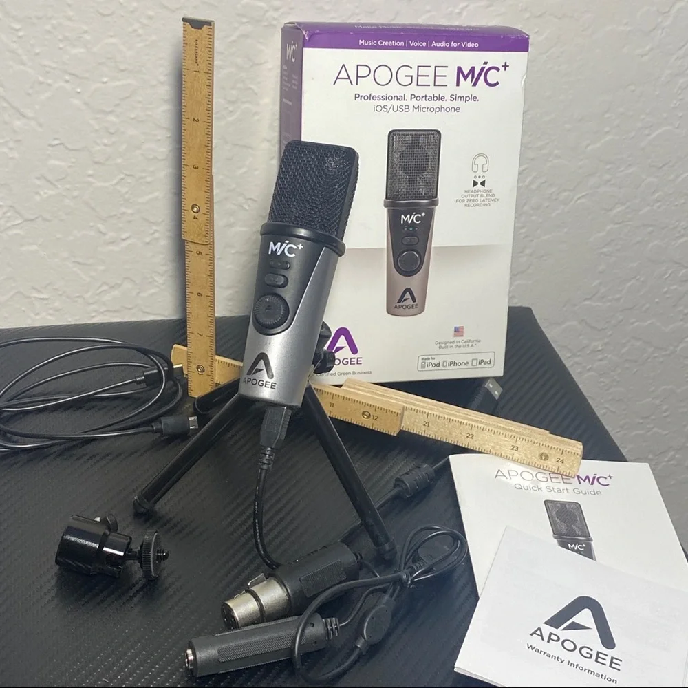 Apogee Mic Plus USB Microphone Works On Mac and Windows